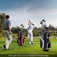 Akiudex Gray Golf Cart Bag with 14-Way Top Dividers