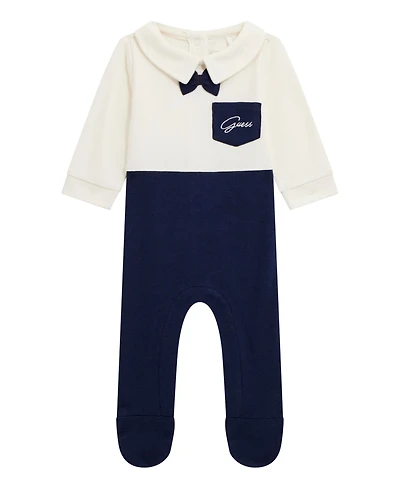 Guess Baby Boys Brushed Interlock Coverall