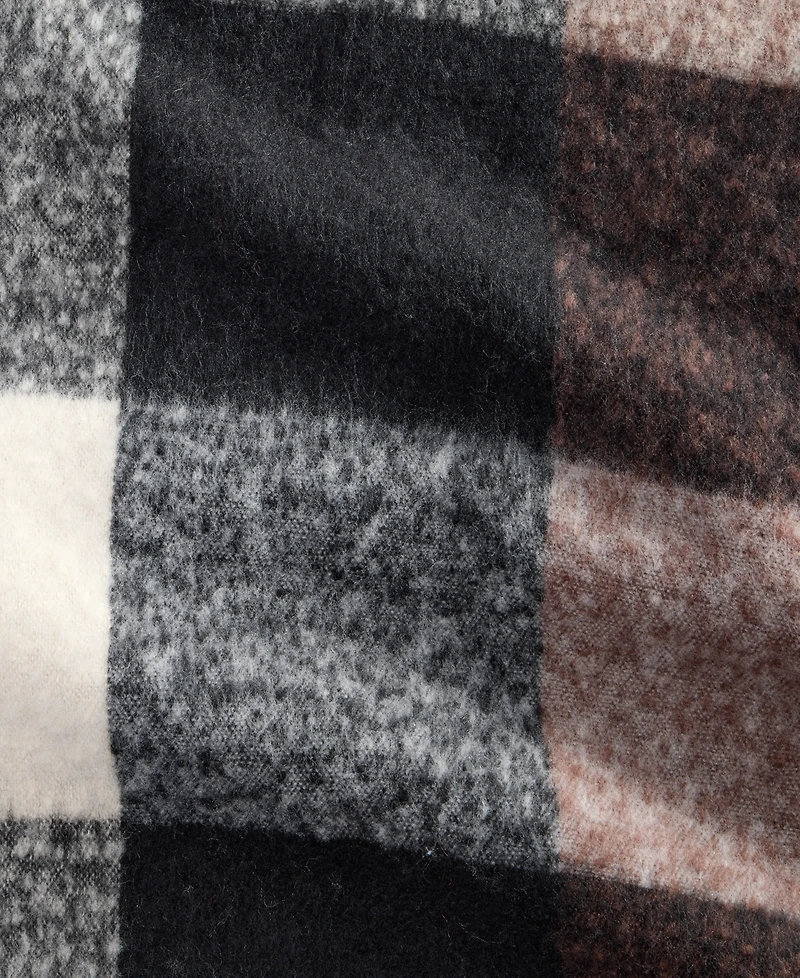 On 34th Brushed Buffalo Plaid Blanket Wrap, Macy's Exclusive