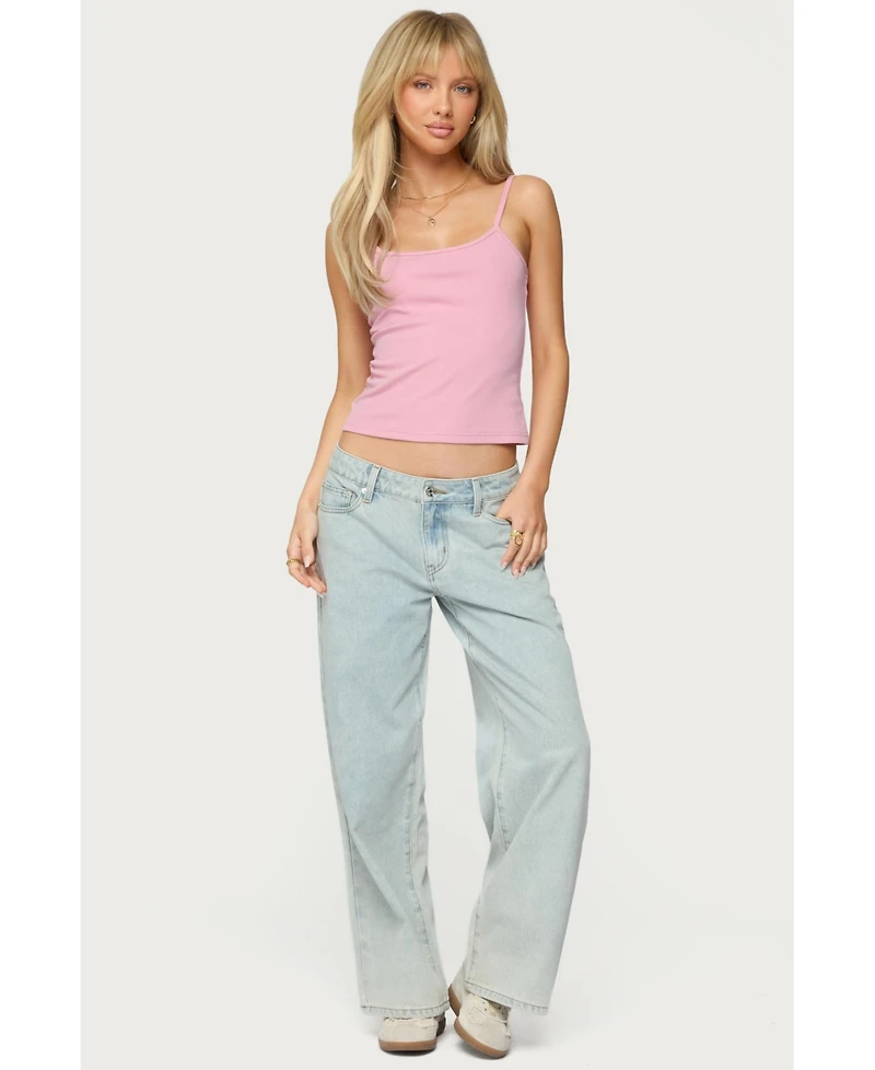 Edikted Women's Bow Pocket Relaxed Jeans