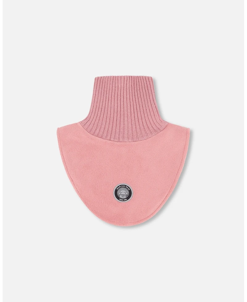 Deux par Girl Polar Fleece and Knit Neckwarmer Dusty Pink - Toddler|Child