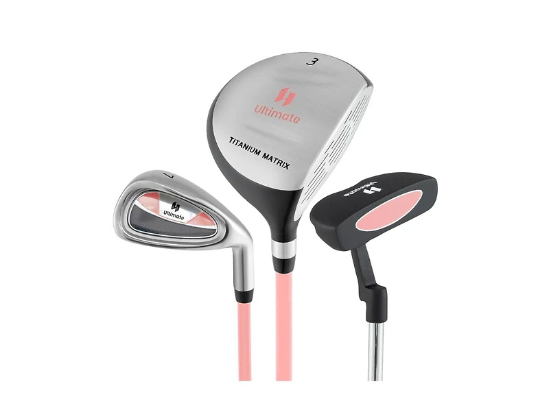 Junior Mallet Putter Individual Golf Club for Kids Ages 11-14 - Pink