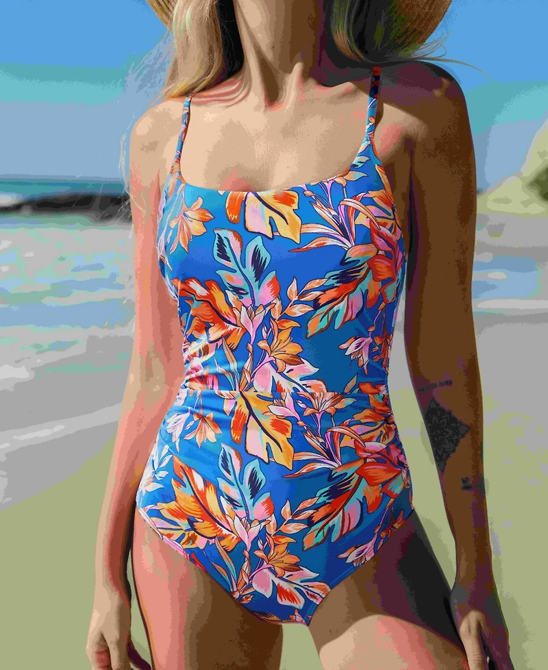 Cupshe Women's Scoop Neck Crisscross Self Tied One Piece Swimsuit