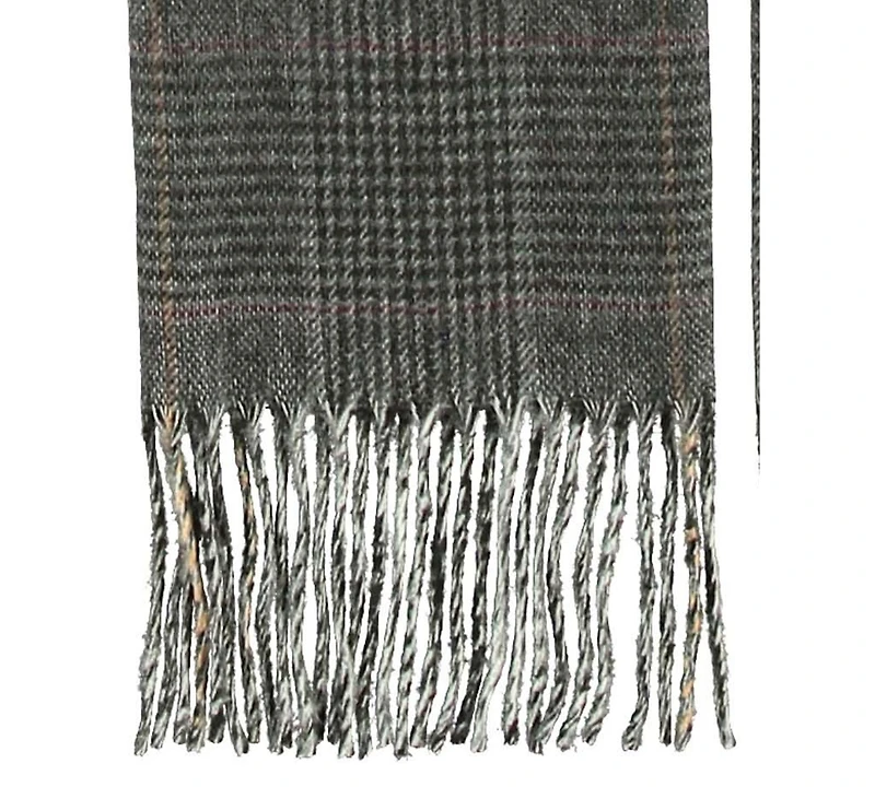 V. Fraas Men's Prince of Wales Plaid Scarf