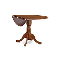 East West Furniture 5 Pc small Kitchen Table and Chairs set-round Kitchen Table and 4 Kitchen Chairs