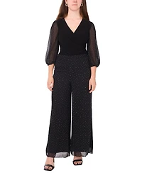 Msk Women's Pull-On Nails Studs Palazzo Pants