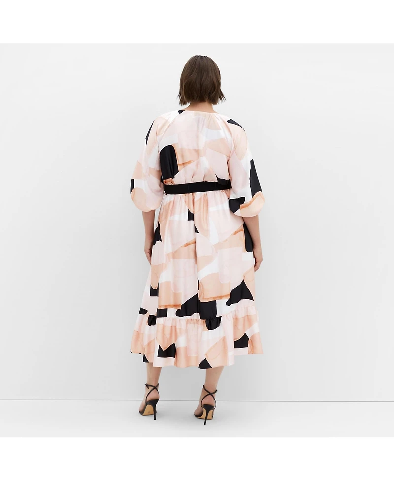 City Chic Plus Betty Print Midi Dress