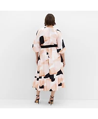 City Chic Plus Betty Print Midi Dress