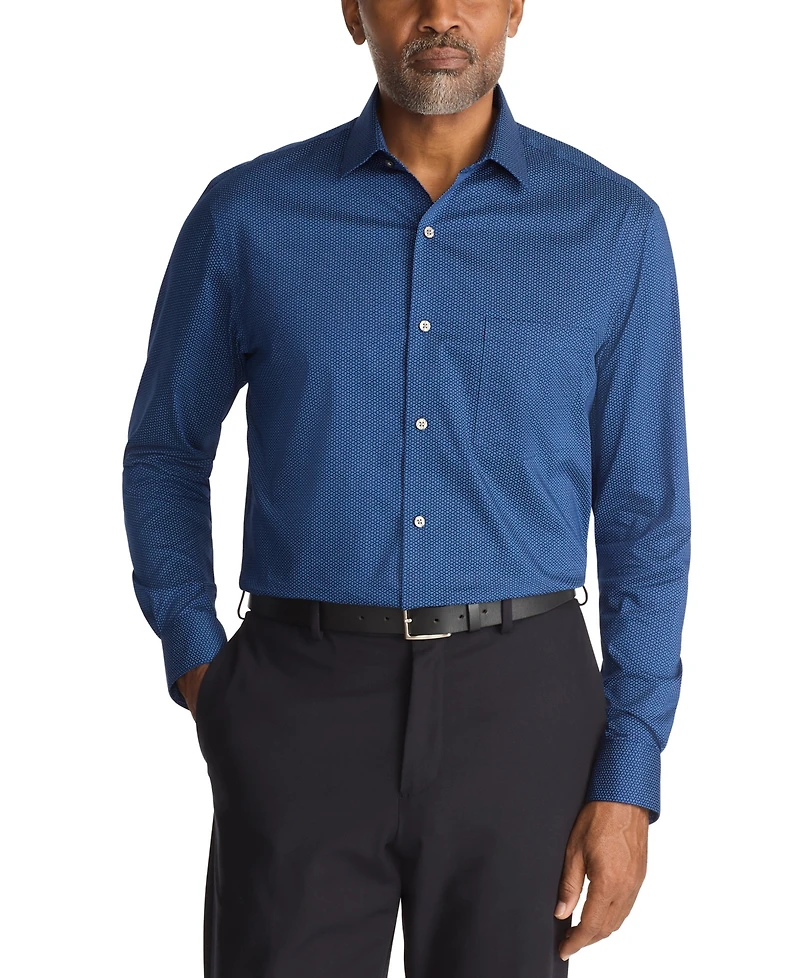 Van Heusen Men's Regular Fit Spread Collar Dress Shirt