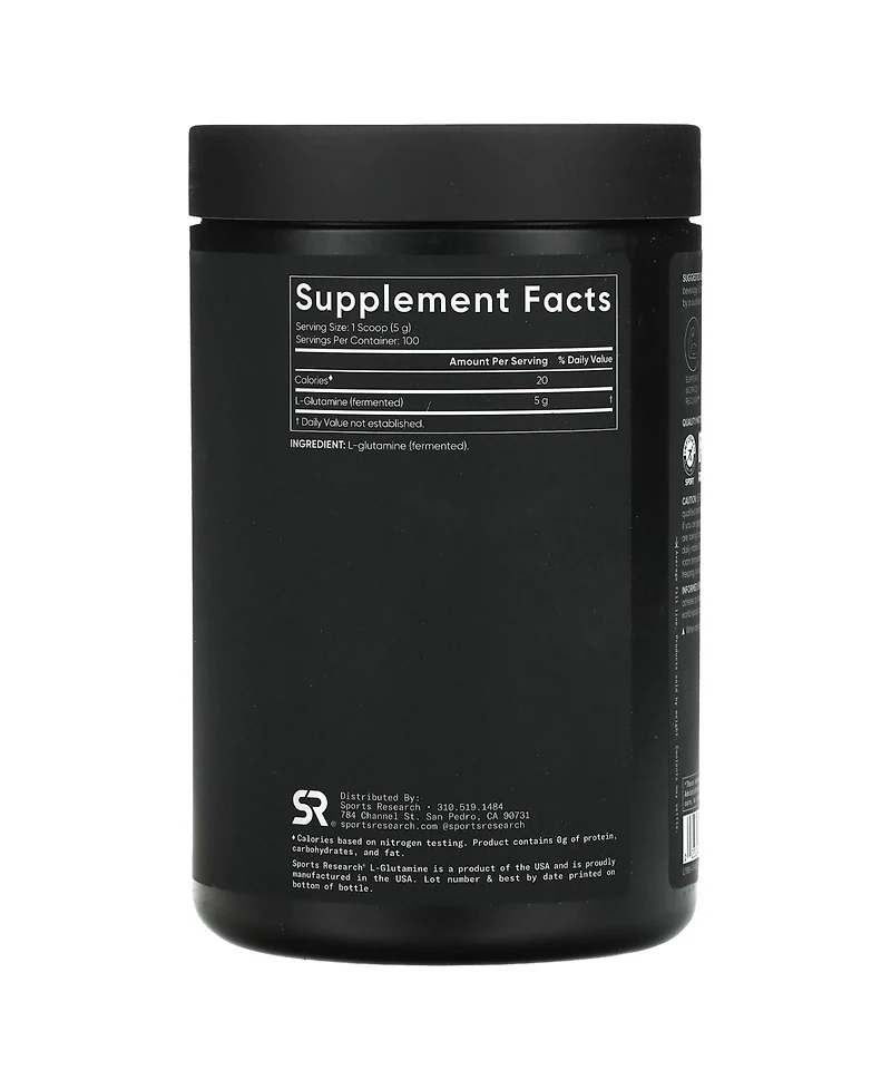 Sports Research L-Glutamine Unflavored