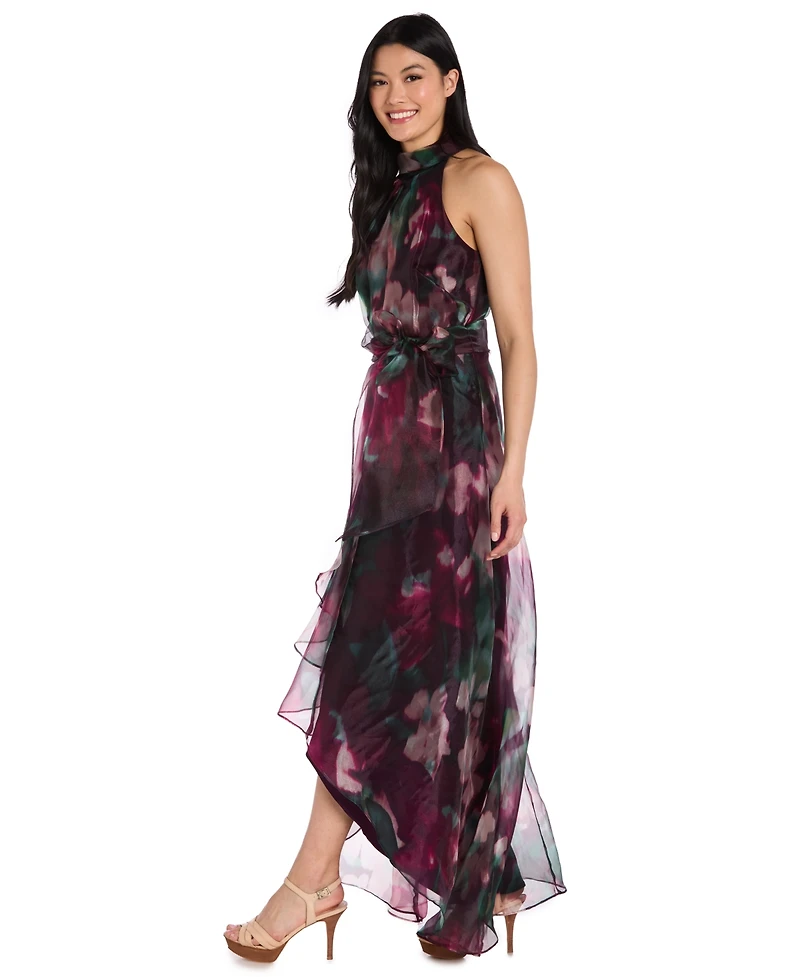 R & M Richards Women's Halter Neck Long Dress