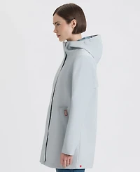 Hunter Women's Hooded Rubberized Waterproof Rain Coat