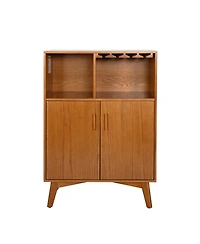 Casainc 31.5" Cabinet with Wine Glass Holder & Wine Rack & Adjustable Shelf