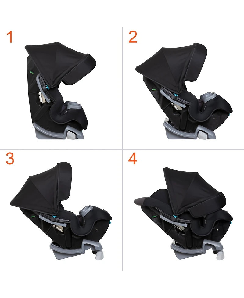 Baby Trend Baby Cover Me 4-In-1 Convertible Car Seat - Dark Moon