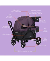 Baby Trend Baby Navigator 2-in-1 Stroller Wagon - Dash Plum