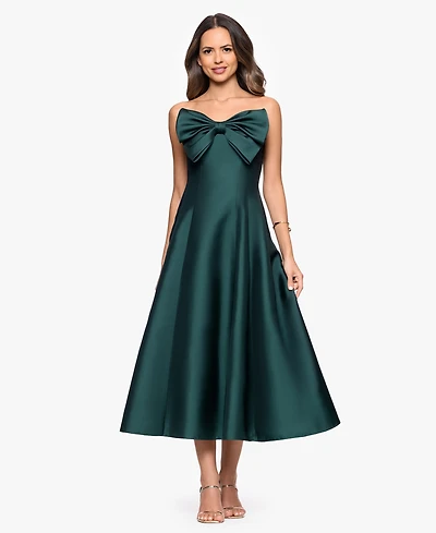 Betsy & Adam Women's Strapless Midi Dress