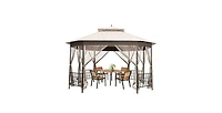 10 x 12 Octagonal Patio Gazebo with Mosquito Net