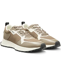 Boss by Hugo Men's Branded Mixed-Material Trainers Shoe