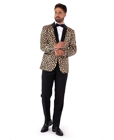 OppoSuits Men's Christmas Tuxedo - Velvet X- Mas Holiday Outfit Slim Fit Includes Blazer, Pants and Bow Tie