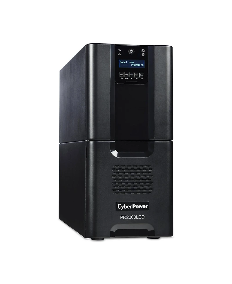 CyberPower PR2200LCD 2200 Va/1980W Smart App Sinewave Tower Ups, 8x Nema 5-15R, 2x Nema 5-20R