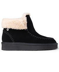 Minnetonka Women's Chandra Suede Berber Lined Ankle Boots