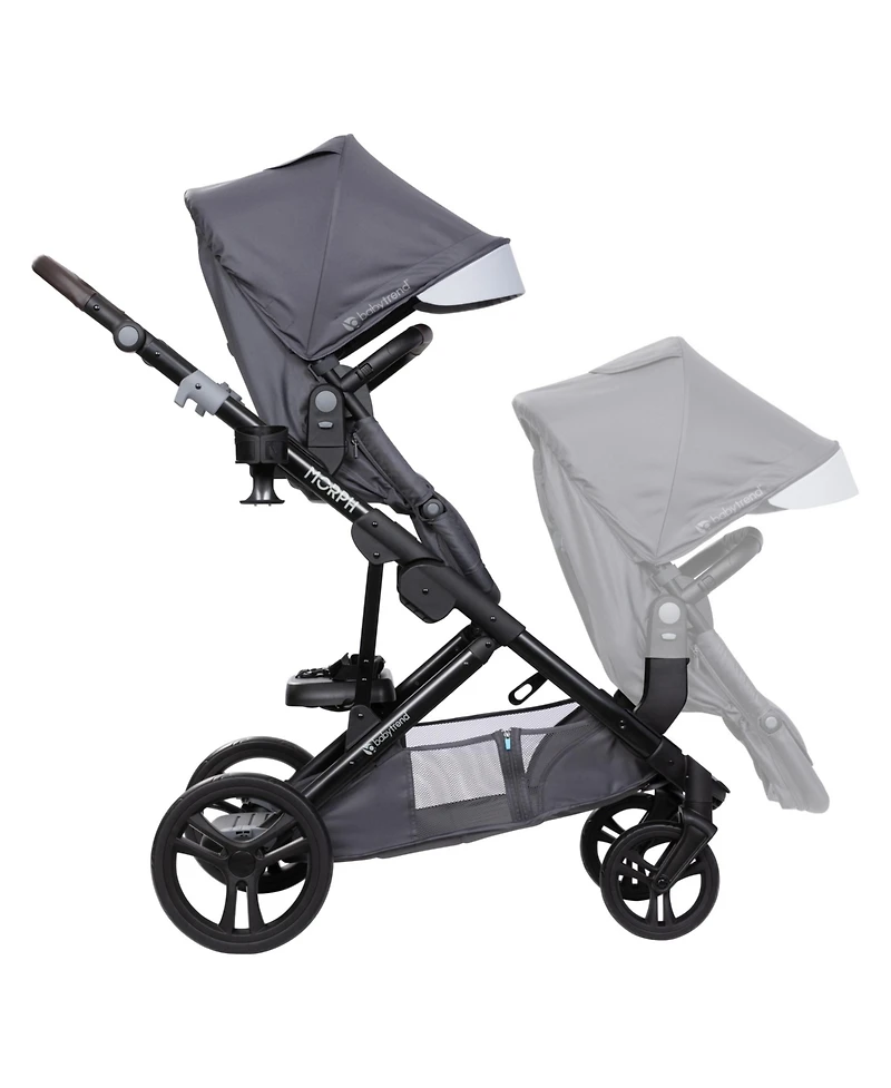Baby Trend Baby Second Seat for Morph Single to Double Stroller - Dash Grey