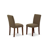 East West Furniture Dining Room Set Mahogany