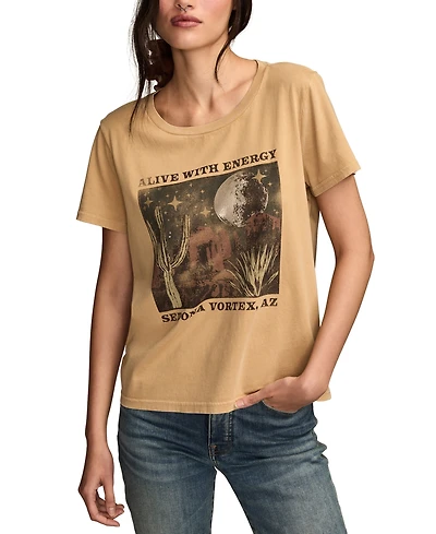 Lucky Brand Women's Alive With Energy Arizona Classic Crew Neck T-shirt