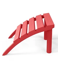 Outdoor Patio Hdpe Adirondack Ottoman Footrest