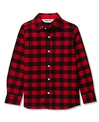 Lands' End Kids Long Sleeve Flannel Shirt