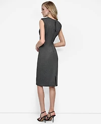 Dkny Women's Sleeveless Crew Neck Sheath Dress