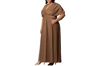 Kiyonna Plus Size Geneva Sparkling Evening Gown