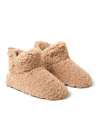 Dearfoams Women's Chelsea Shaggy Pile Bootie Fuzzy House Slipper