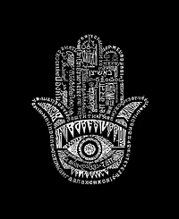 La Pop Art Plus Hamsa Word V-Neck T-Shirt