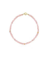 The Lovery Pink Opal Bead Bracelet 14K Gold