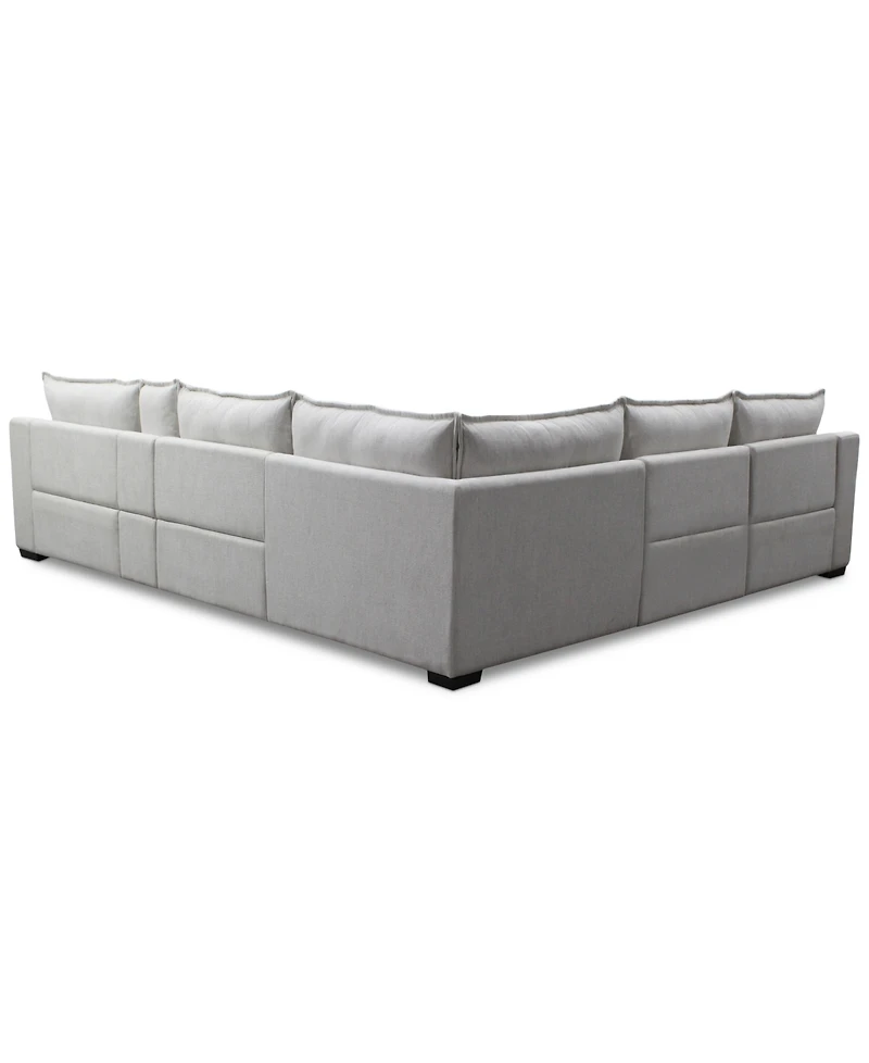 Borsi -Pc. Sectional with Power Recliners & 1 Console