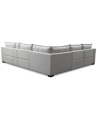 Borsi -Pc. Sectional with Power Recliners & 1 Console