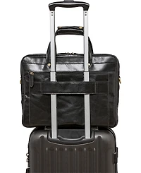 Mancini Men's Triple Compartment Briefcase