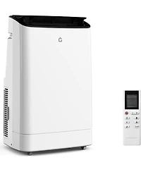 gaomon 15,000 Btu Portable Air Conditioner - Quiet Unit, Covers 850 Sq. Ft, 3 Fan Speeds, Dehumidifier Mode, Easy Install Window Kit, Black Top