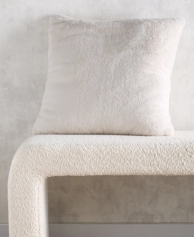 Hotel Collection Double-Sided Faux-Fur Decorative Pillow, 20" x 20"