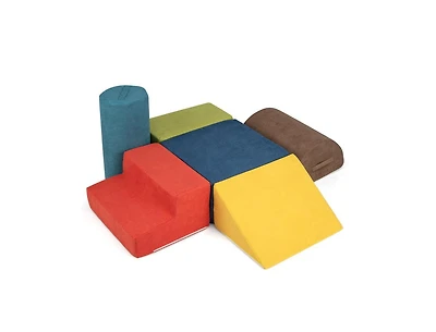 Akiudex 6-Piece Baby Climbing Blocks with 30D High-Density Foam and Carrying Handles