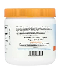 Doctor's Best High Absorption Magnesium Powder,White, 100% Chelated Traccs, Not Buffered,