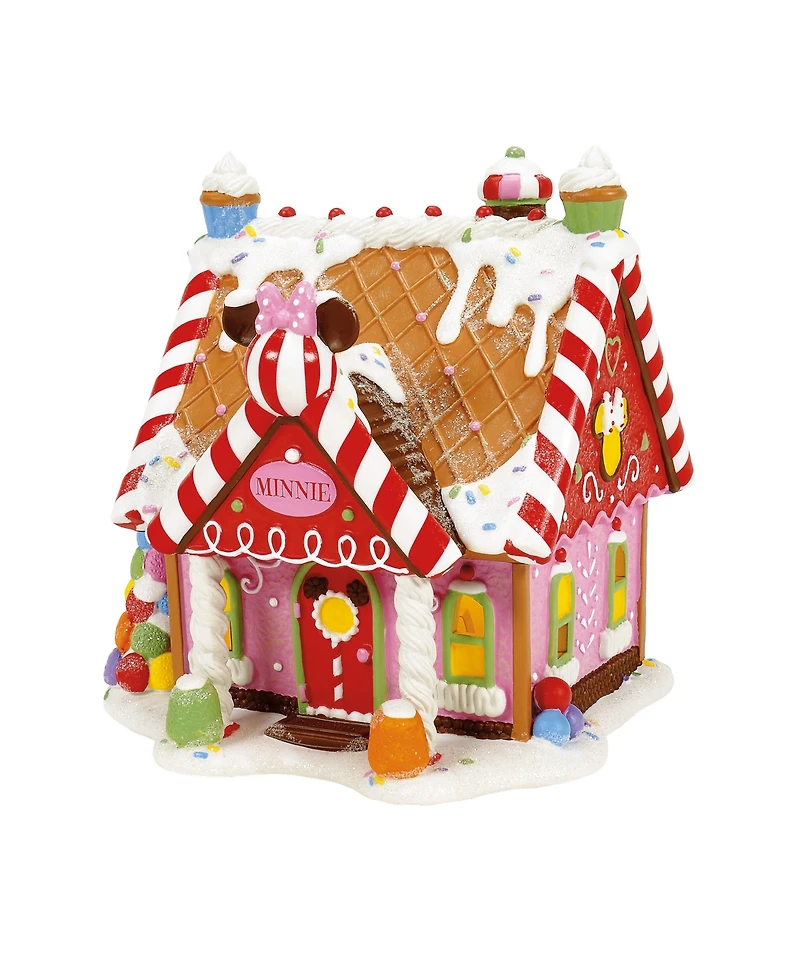 Department 56 Minnie's Peppermint Villa Lit Building