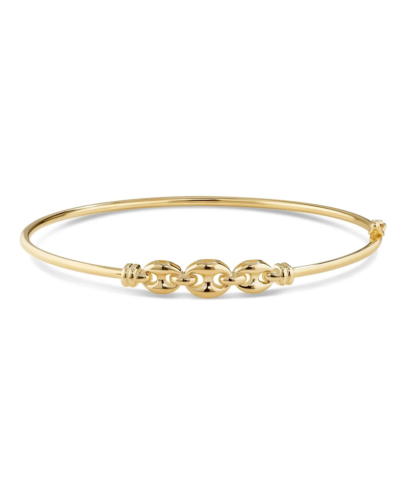 Devata Mariner Bangle Bracelet in 14K Gold, Fits Small to Medium Wrist, approx. 3.5 grams