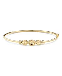 Devata Mariner Bangle Bracelet in 14K Gold, Fits Small to Medium Wrist, approx. 3.5 grams