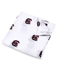 Three Little Anchors Baby Boys and Girls White South Carolina Gamecocks 47'' x 47'' Muslin Swaddle Blanket