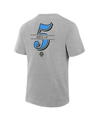 Fanatics Men's Angel Reese Gray Chicago Sky The Paint Name Number T-Shirt