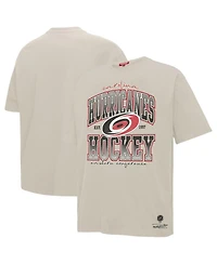 Mitchell & Ness Women's Cream Carolina Hurricanes Dump Chase Boyfriend T-Shirt