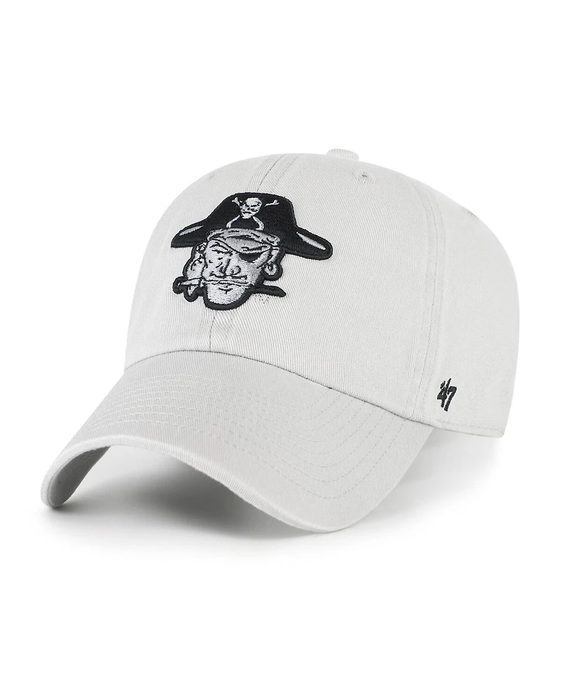 '47 Brand Men's Gray Ecu Pirates Vault Clean Up Adjustable Hat