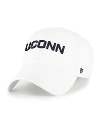 '47 Brand Men's White UConn Huskies Clean Up Adjustable Hat
